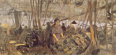 Innenraum einer Munitionsfabrik: Die Schmiede, 1916-17 von Edouard Vuillard